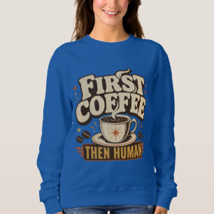 Schreiben Kaffee Wiederholen Autor Schriftsteller Sweatshirt