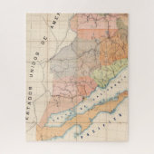 (Schreiben) Karte Mexikos Puzzle (Vertikal)