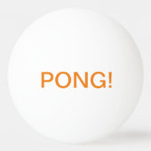Schreiben: KLINGELN! , PONG! ; Klingeln Pong Ball Tischtennisball (Rückseite)