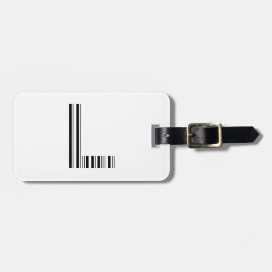 SCHREIBEN L BAR CODE Erstes erstes Barcode-Muster Gepäckanhänger (Vorderseite horizontal)