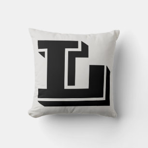 SCHREIBEN L MONOGRAM PILLOW KISSEN