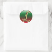 SCHREIBEN L STICKER+Geschenke Runder Aufkleber (Tasche)