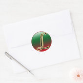 SCHREIBEN L STICKER+Geschenke Runder Aufkleber (Umschlag)