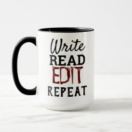 Schreiben, Lesen, EDIT, Wiederholen Tasse