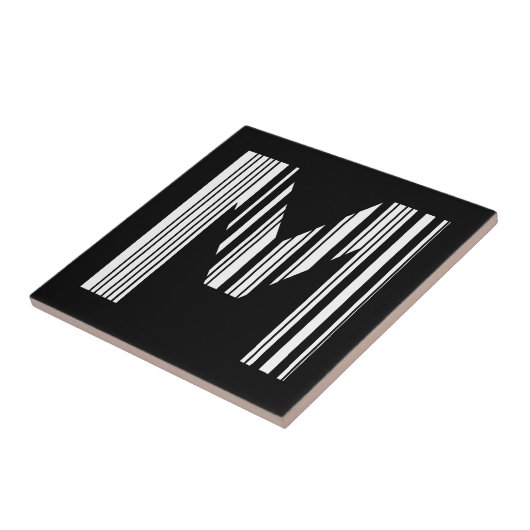 SCHREIBEN M BAR CODE Erstes erstes Barcode-Muster Fliese (Seite)