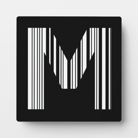 SCHREIBEN M BAR CODE Erstes erstes Barcode-Muster Fotoplatte (Vorderseite)