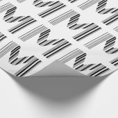 SCHREIBEN M BAR CODE Erstes erstes Barcode-Muster Geschenkpapier (Ecke)