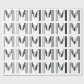SCHREIBEN M BAR CODE Erstes erstes Barcode-Muster Geschenkpapier (Flach)