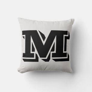SCHREIBEN M MONOGRAM PILLOW KISSEN