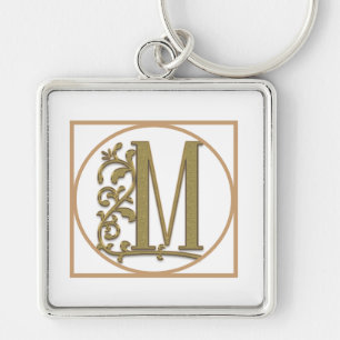 SCHREIBEN M MONOGRAM Schöne Hochzeit Neues Zuhause Schlüsselanhänger