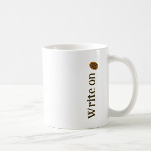 Schreiben mit Kaffeebohnen Schriftsteller Romanaut Kaffeetasse