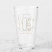 SCHREIBEN O MONOGRAM Schöne Hochzeit Neues Zuhause Glas (Rückseite)