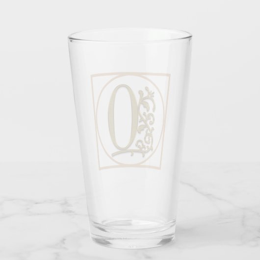 SCHREIBEN O MONOGRAM Schöne Hochzeit Neues Zuhause Glas (Rückseite)