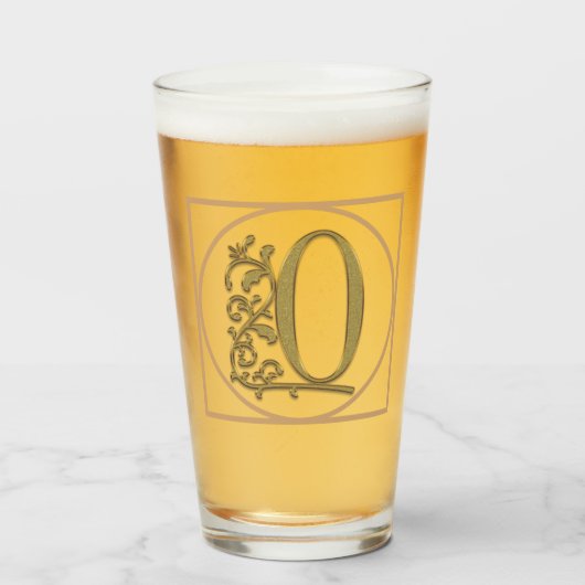 SCHREIBEN O MONOGRAM Schöne Hochzeit Neues Zuhause Glas (Vorne (Gefüllt))