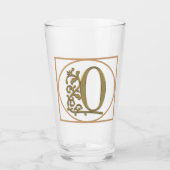 SCHREIBEN O MONOGRAM Schöne Hochzeit Neues Zuhause Glas (Vorderseite)