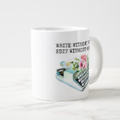 Schreiben ohne Angst bearbeiten ohne Gnade | VINTA Jumbo-Tasse (Vorderseite Rechts)