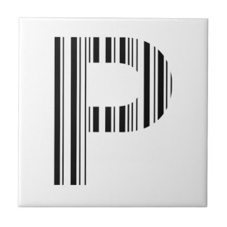 SCHREIBEN P BAR CODE Erstes erstes Barcode-Muster Fliese