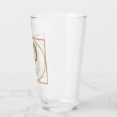 SCHREIBEN P MONOGRAM Schöne Hochzeit Neues Zuhause Glas (Links)