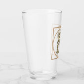 SCHREIBEN P MONOGRAM Schöne Hochzeit Neues Zuhause Glas (Rechts)