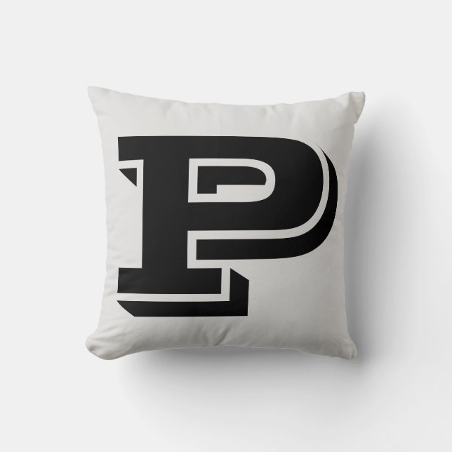 SCHREIBEN P MONOGRAMM PILLOW KISSEN (Vorderseite)