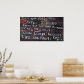 SCHREIBEN POSTER (Küche)