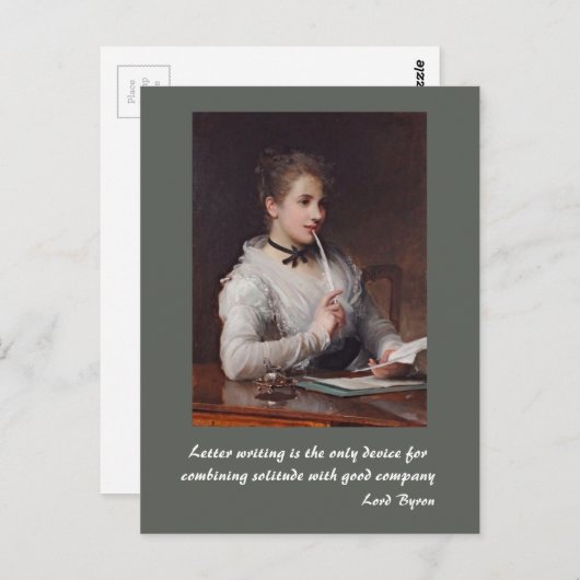 Schreiben Postkarte (Vorne/Hinten)