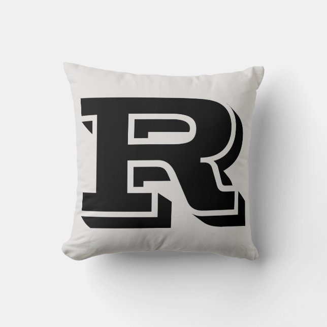 SCHREIBEN R MONOGRAM PILLOW KISSEN (Vorderseite)