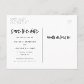 Schreiben Save the Date Postkarte (Rückseite)