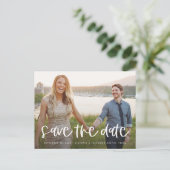 Schreiben Save the Date Postkarte (Stehend Vorderseite)