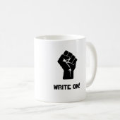 "Schreiben Sie an! " Kaffeetasse (VorderseiteRechts)