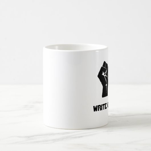 "Schreiben Sie an! " Kaffeetasse (Mittel)