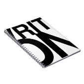 "Schreiben Sie auf" Ideen-Notizbuch-große Art Notizblock (Rechte Seite)