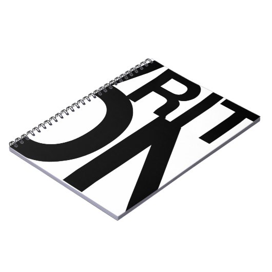 "Schreiben Sie auf" Ideen-Notizbuch-große Art Notizblock (Linke Seite)