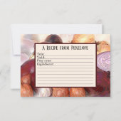 Schreiben Sie auf Rezept-Kartenzwiebeln mit Knobla Karte (Vorderseite)