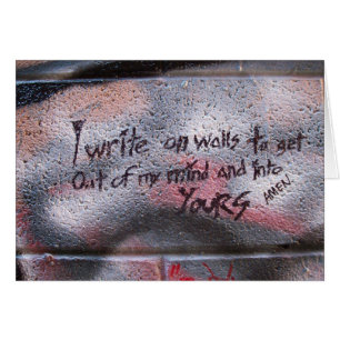 Schreiben Sie auf Wände