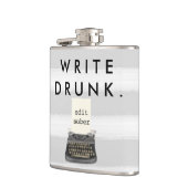 Schreiben Sie betrunkenes redigieren nüchterne Flachmann (Links)