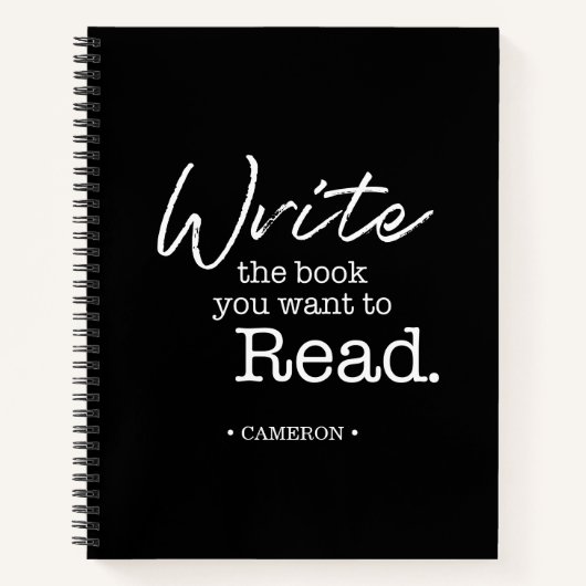 Schreiben Sie das Buch, das Sie gewollt haben, um Notizblock (Vorderseite)