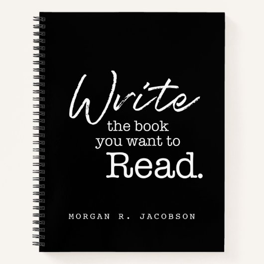 Schreiben Sie das Buch, das Sie gewollt haben, um Notizblock (Vorderseite)