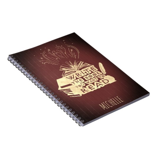 Schreiben Sie das Buch, das Sie gewollt haben, um Notizblock (Rechte Seite)