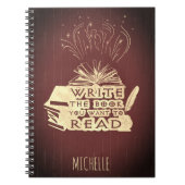 Schreiben Sie das Buch, das Sie gewollt haben, um  Notizblock (Vorderseite)