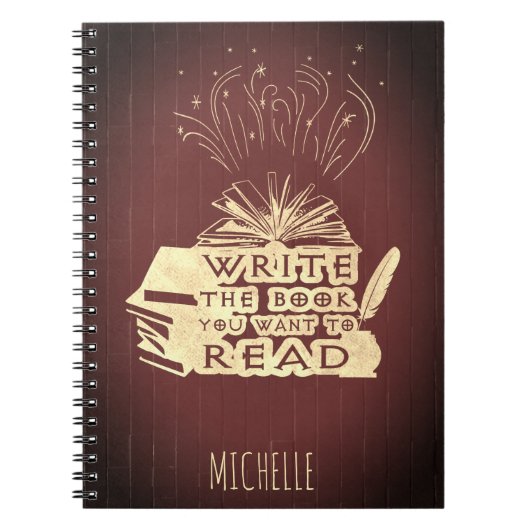 Schreiben Sie das Buch, das Sie gewollt haben, um Notizblock (Vorderseite)