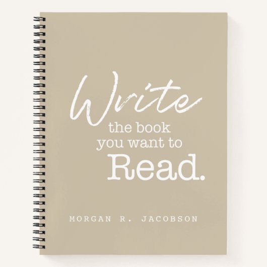 Schreiben Sie das Buch, das Sie gewollt haben, um  Notizblock (Vorderseite)