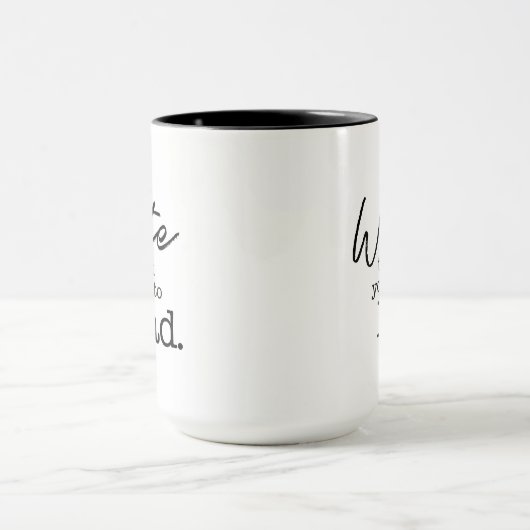 Schreiben Sie das Buch, das Sie gewollt haben, um Tasse (Zentrum)