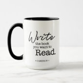 Schreiben Sie das Buch, das Sie gewollt haben, um Tasse (Links)