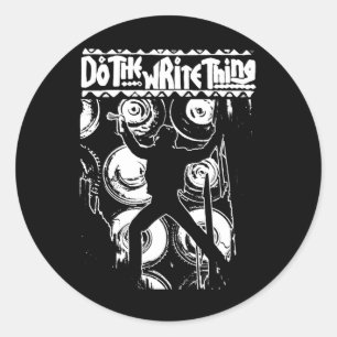 Schreiben Sie das Pt143-Sticker Runder Aufkleber