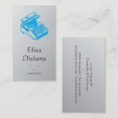 Schreiben Sie die cyan-blaue/GR Visitenkarte (Vorne/Hinten)