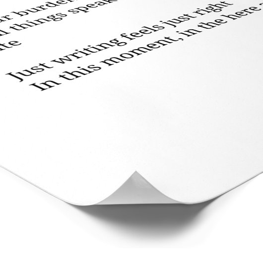 Schreiben Sie einfach ein inspirierendes Poster (Ecke)