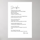 Schreiben Sie einfach ein inspirierendes Poster (Vorne)