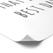 Schreiben Sie es auf Ihre Herzpreissukkulturen Poster (Ecke)