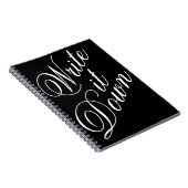 Schreiben Sie es auf Typografie Notizblock (Rechte Seite)